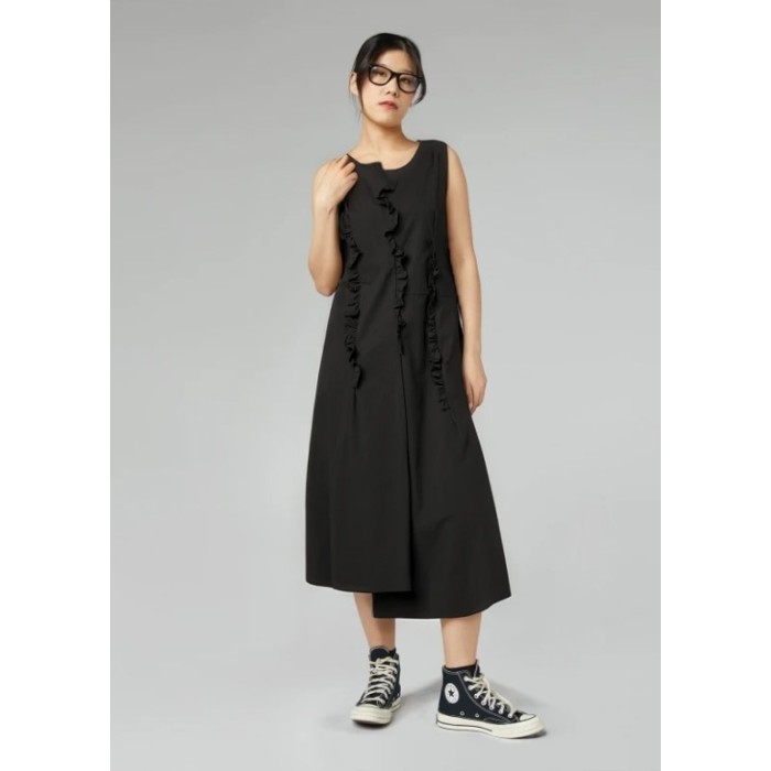 VESTIDO IRREGULAR CON TRES...