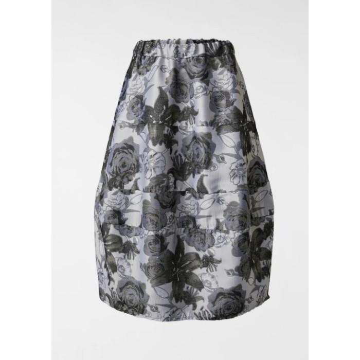 FALDA GLOBO CON ESTAMPADO...