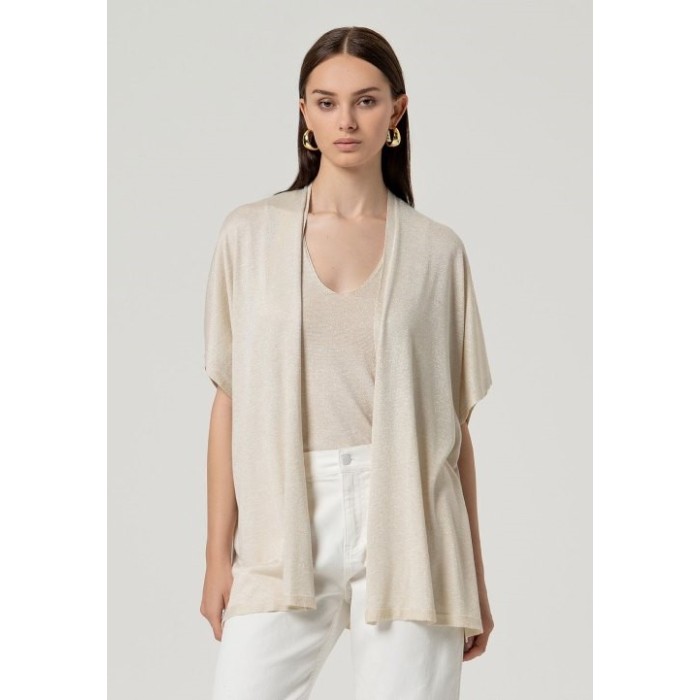 PONCHO ABIERTO BRILLANTE BEIS