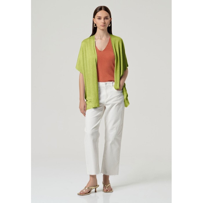 PONCHO ABIERTO BRILLANTE VERDE