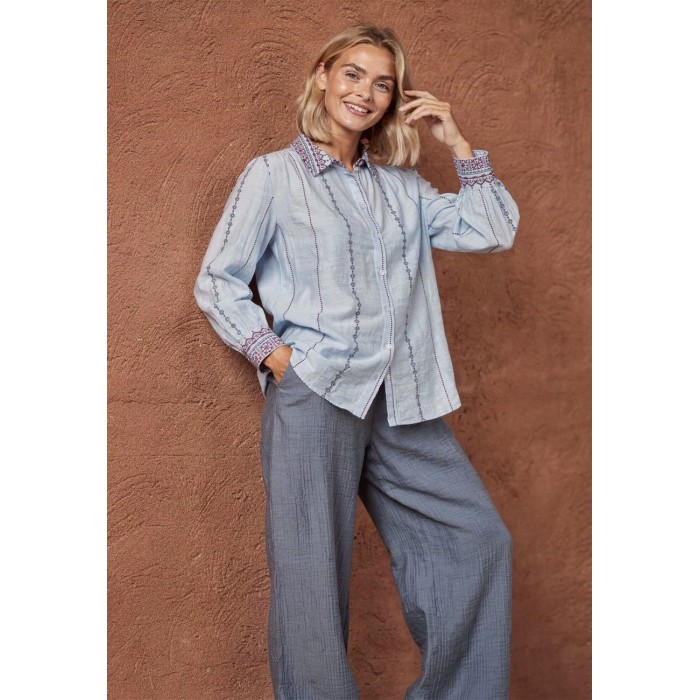 CAMISA MANGA ANCHA BORDADA...