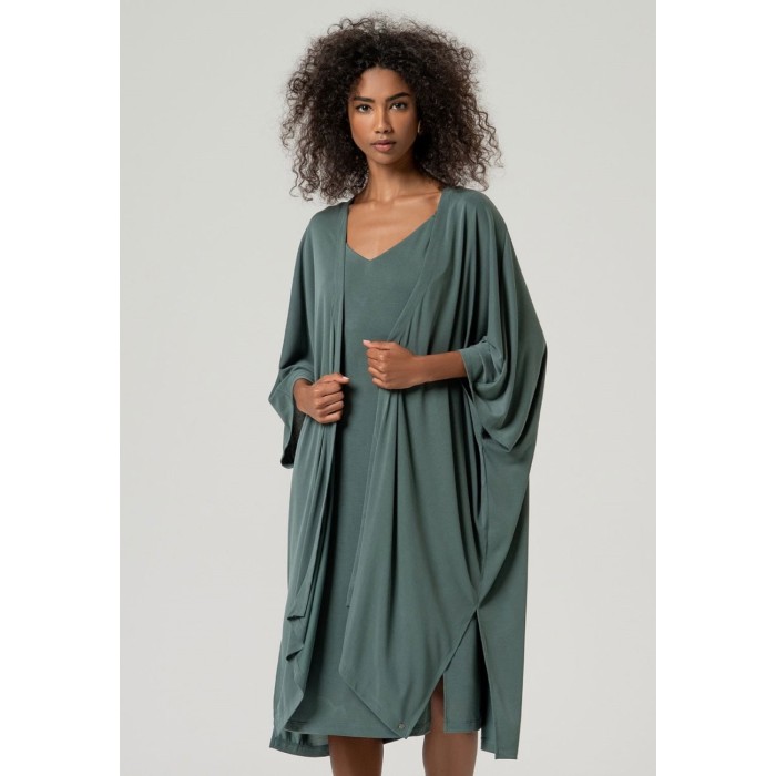 KIMONO DE MODAL LARGO VERDE