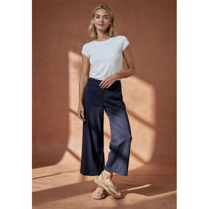 PANTALÓN CROP AZUL MARINO