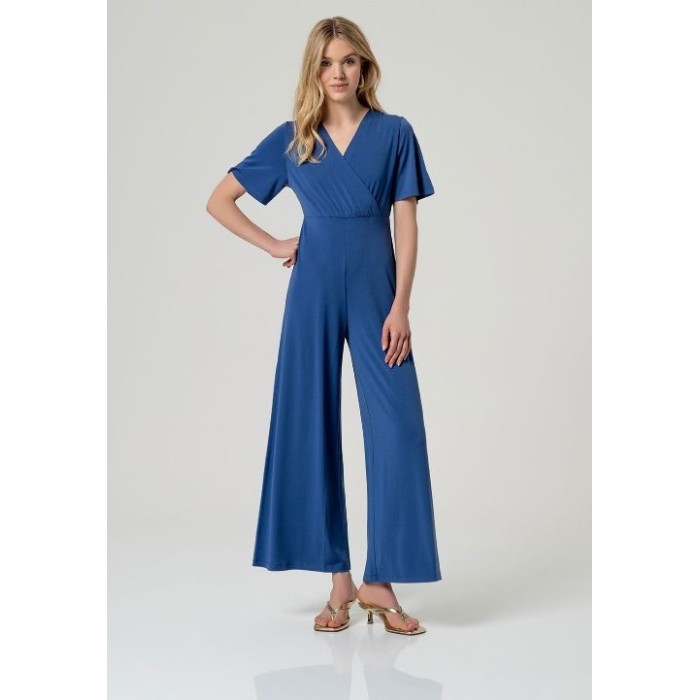 MONO LARGO CRUZADO AZUL