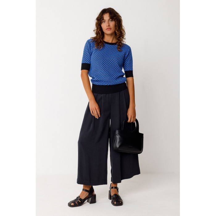 SUÉTER MUIKE GOTS BICOLOR AZUL