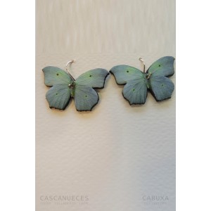 PENDIENTES MARIPOSA AZUL DE...