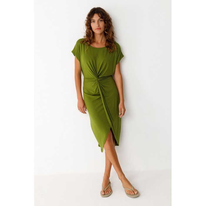 VESTIDO MIDI AMADE VERDE CLARO