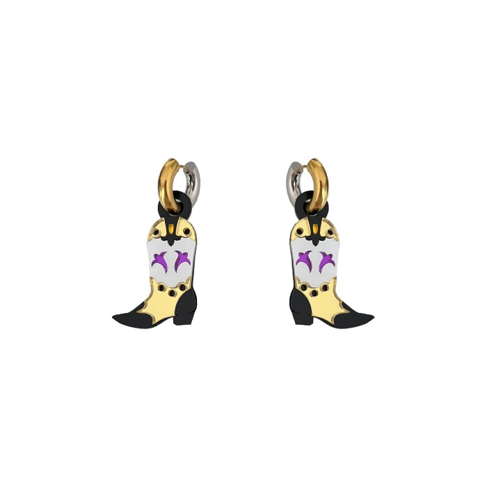 PENDIENTE METACRILATO BOTA...