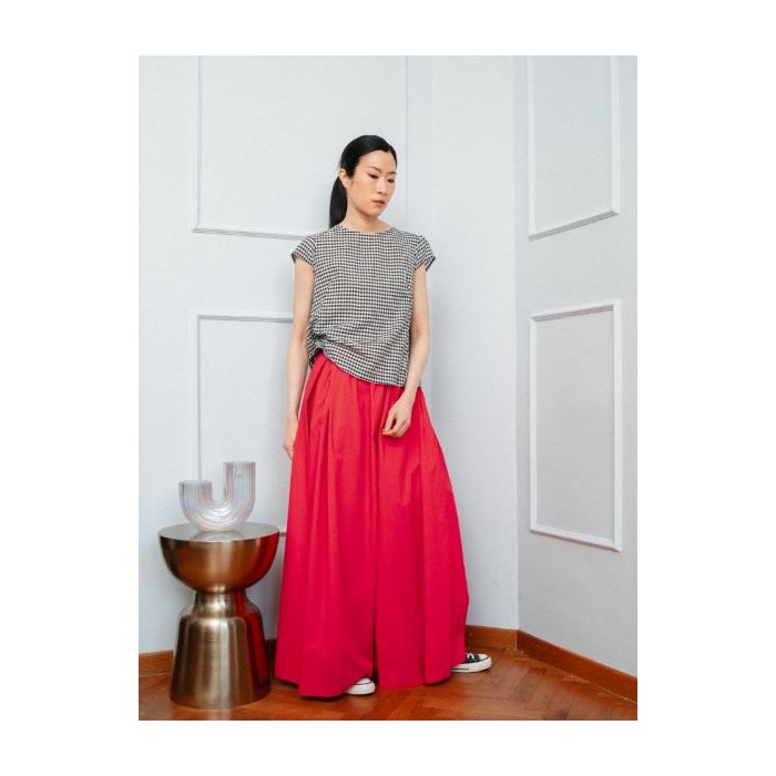 BLUSA DE CUADROS VICHY NEGRA