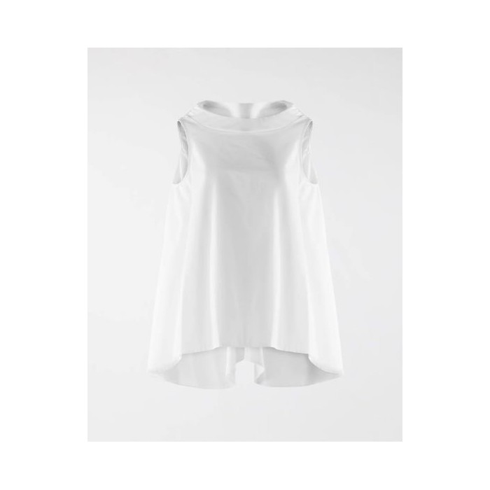 BLUSA DE POPELÍN SIN MANGAS...