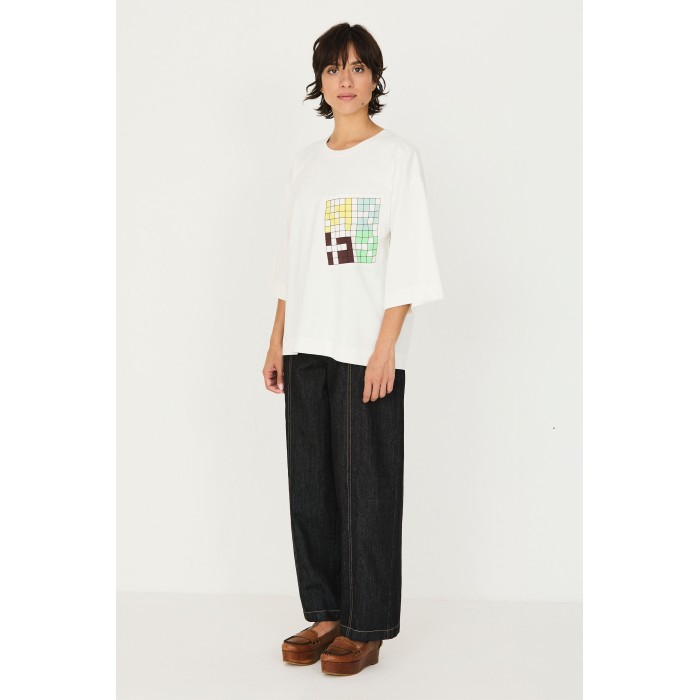 CAMISETA HENDAIA GOTS BLANCA