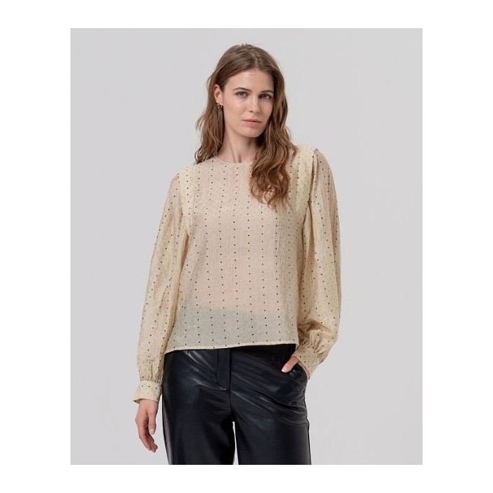 BLUSA DE LYOCELL CON FRUNCE...