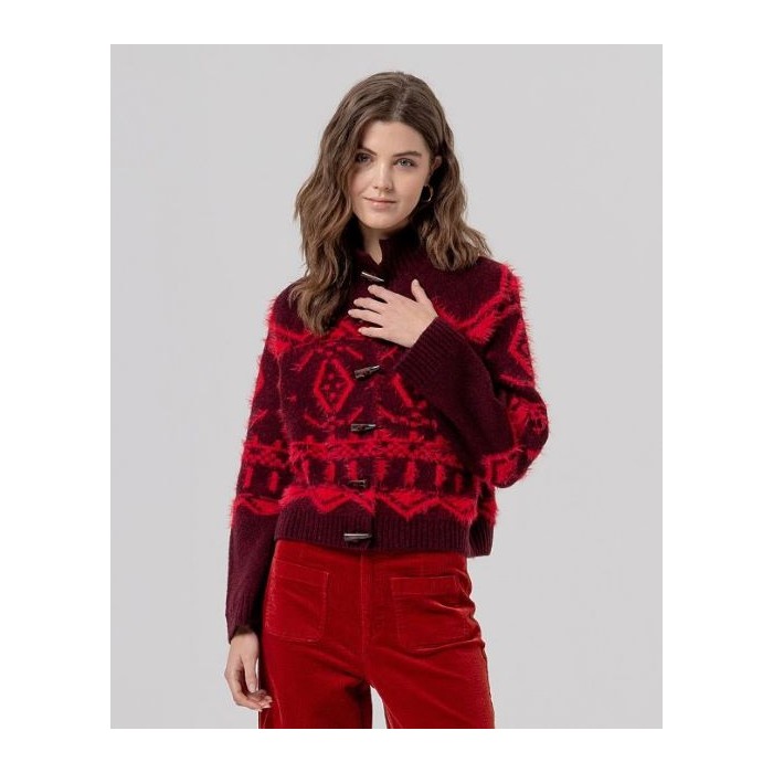 CHAQUETA DE CUELLO ALTO CON...
