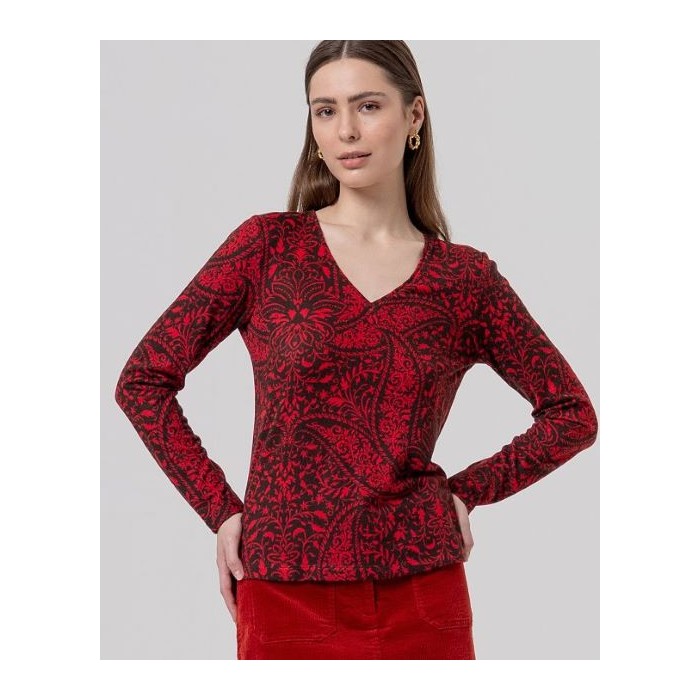 CAMISETA DE CUELLO PICO CON...