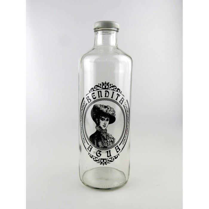 botella vintage bendita agua – cascanueces