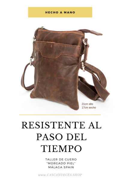 BOLSO BANDOLERA PIEL UNISEX...